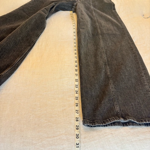 The drop Wide Leg Black Jeans Size 26 black wash - Picture 8 of 8